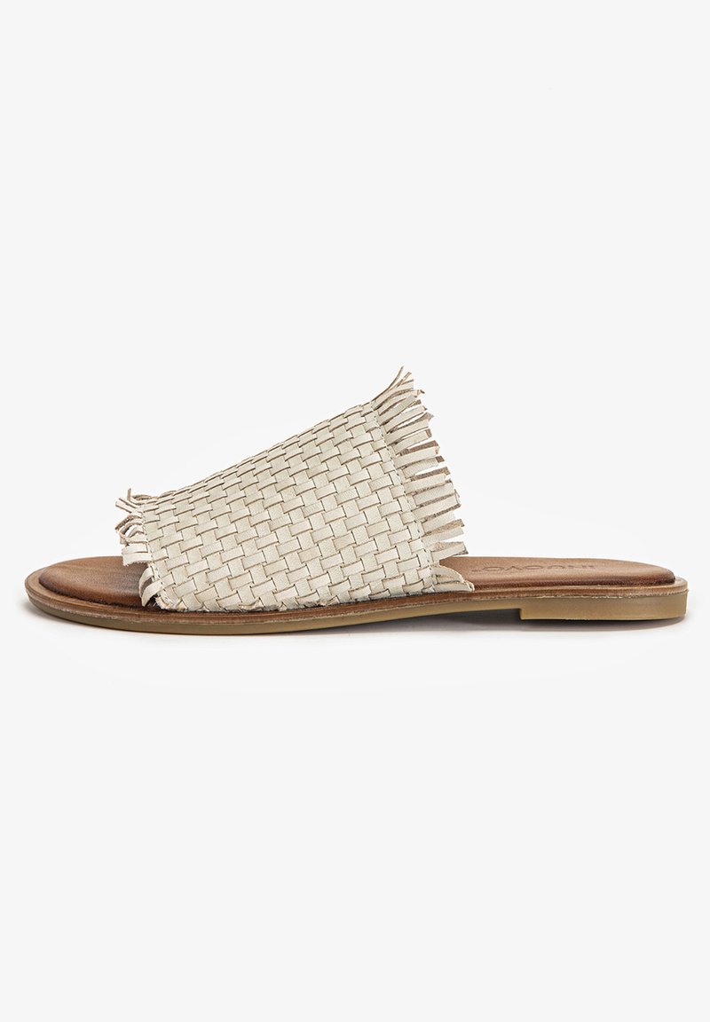 Damen Sneaker | Inuovo INUOVO Pantolette flach beige - YG42179 Damen Sneaker | Inuovo INUOVO Pantolette flach beige - YG42179