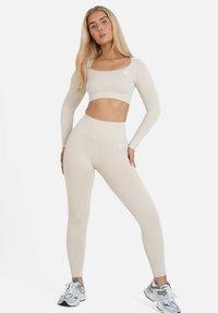 SQUATPROOF RETAINED SEAMLESS HIGH WAIST  - Tajice - beige