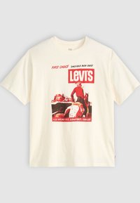 VINTAGE FIT GRAPHIC TEE - Triko s potiskem - white