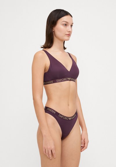 Emporio Armani THONG 2 PACK - String - mora blackberry