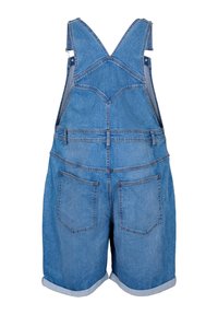 Zizzi OVERALLS - Kavbojke z naramnicami - light blue denim