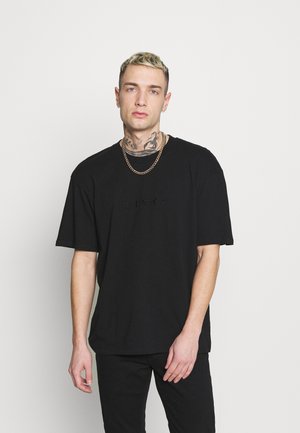KATAKANA EMBROIDERY - Basic T-shirt - black