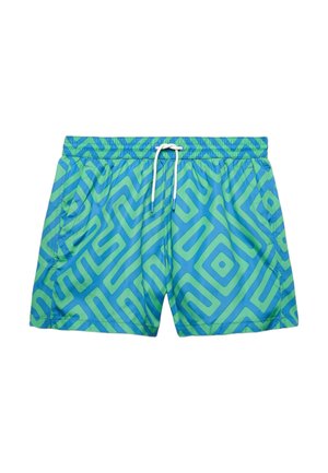 Marks & Spencer, QUICK DRY GEOMETRIC PRINT SWIM SHORTS - Bañador corto - azure blue