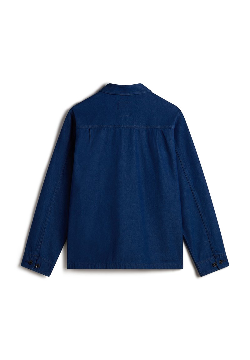 Vans DRILL CHORE - Džínová bunda - indigo rinse