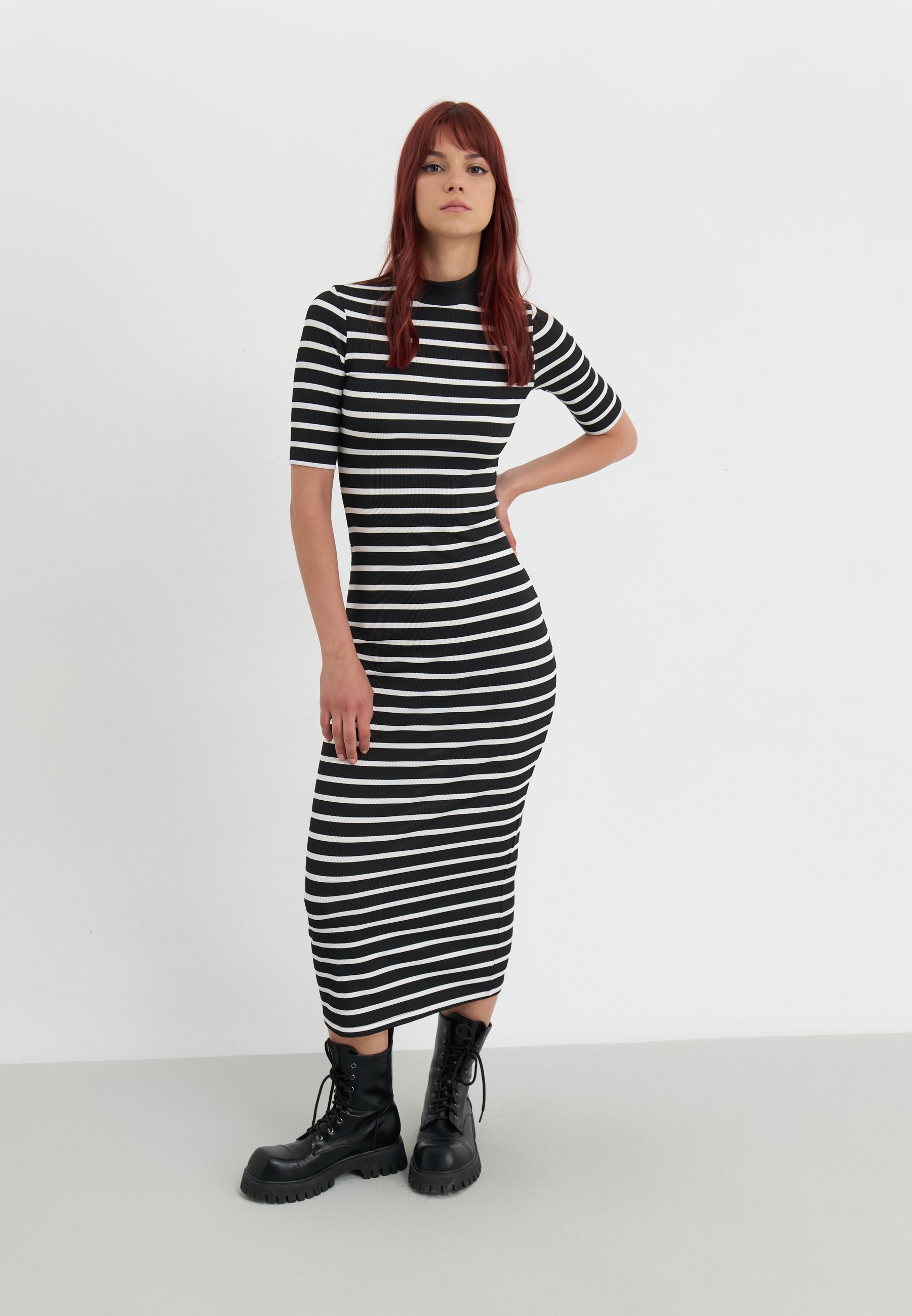 Even&Odd Day dress - white,black/white - Zalando.co.uk
