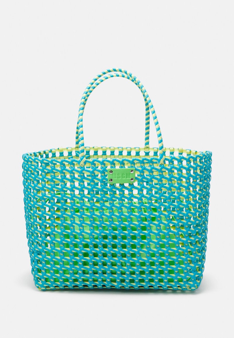 MSGM Shopping bag - turquoise