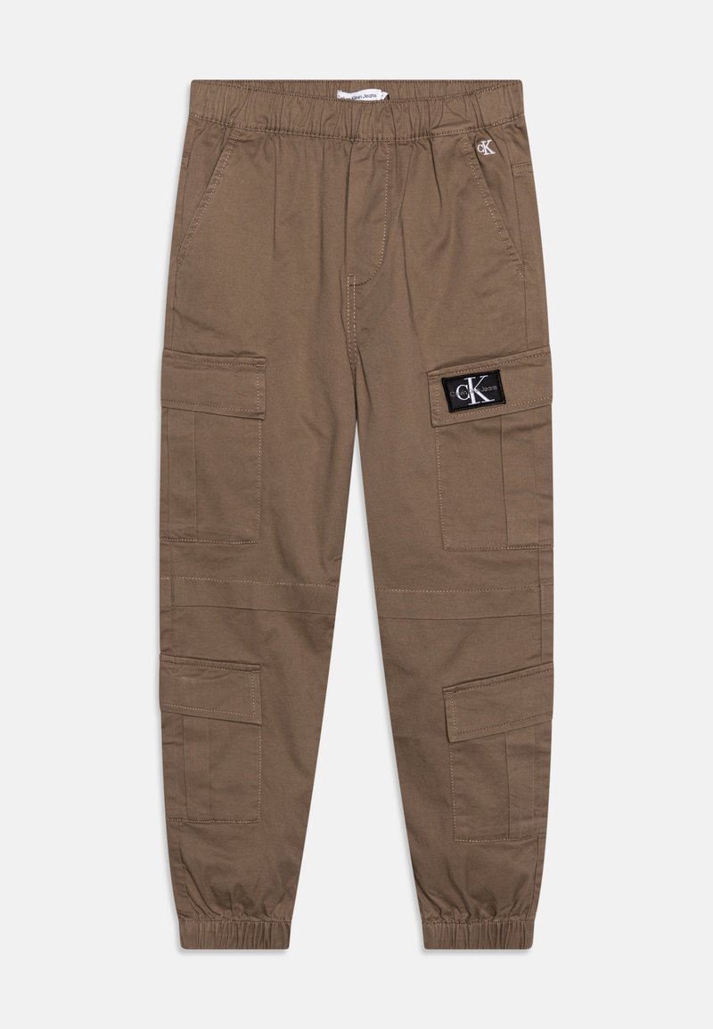 Calvin Klein Jeans MULTI POCKETS  PANTS - Cargobyxor - shitake