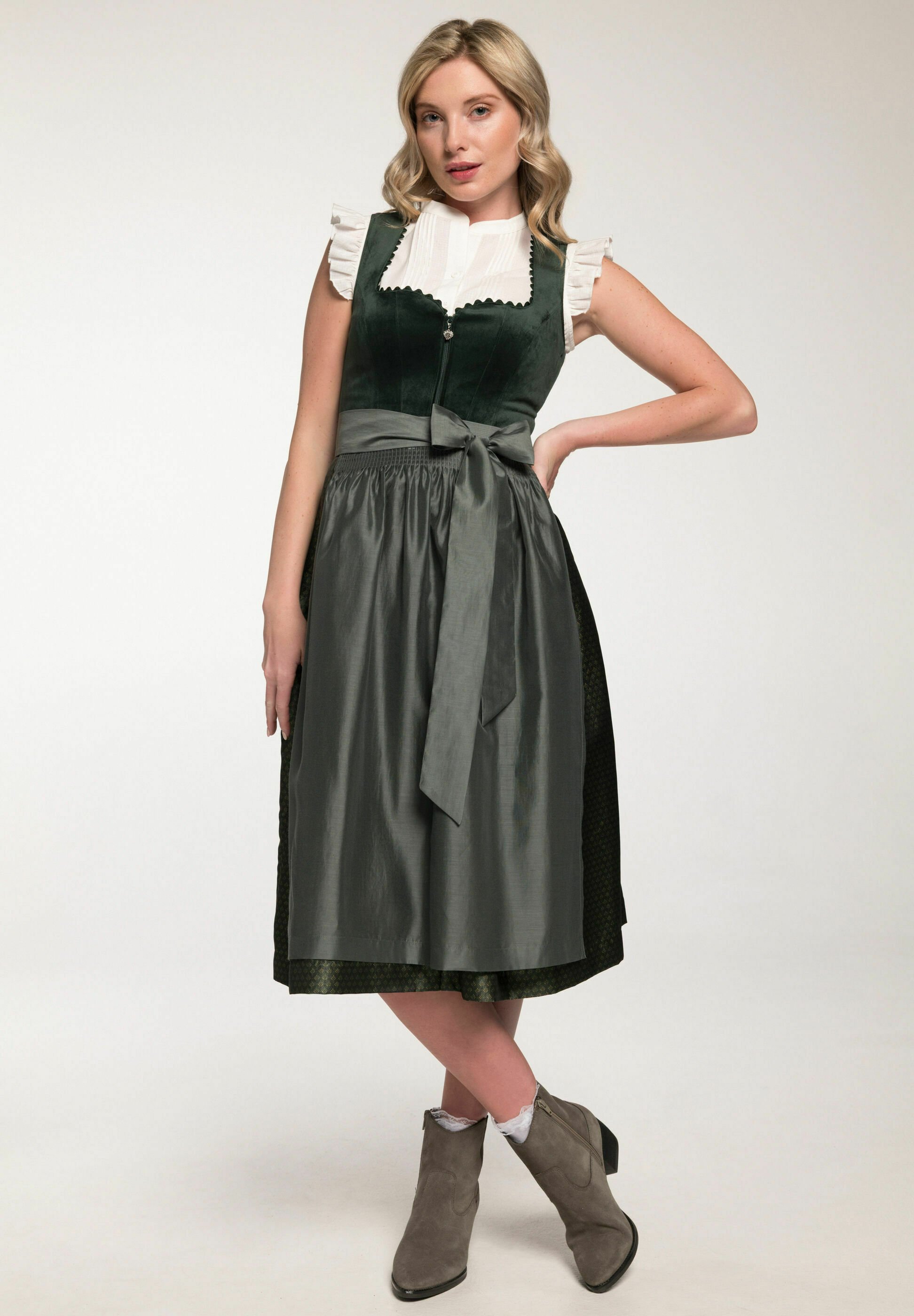 Spieth & Wensky Dirndl - dunkelgrn/dark green - Zalando