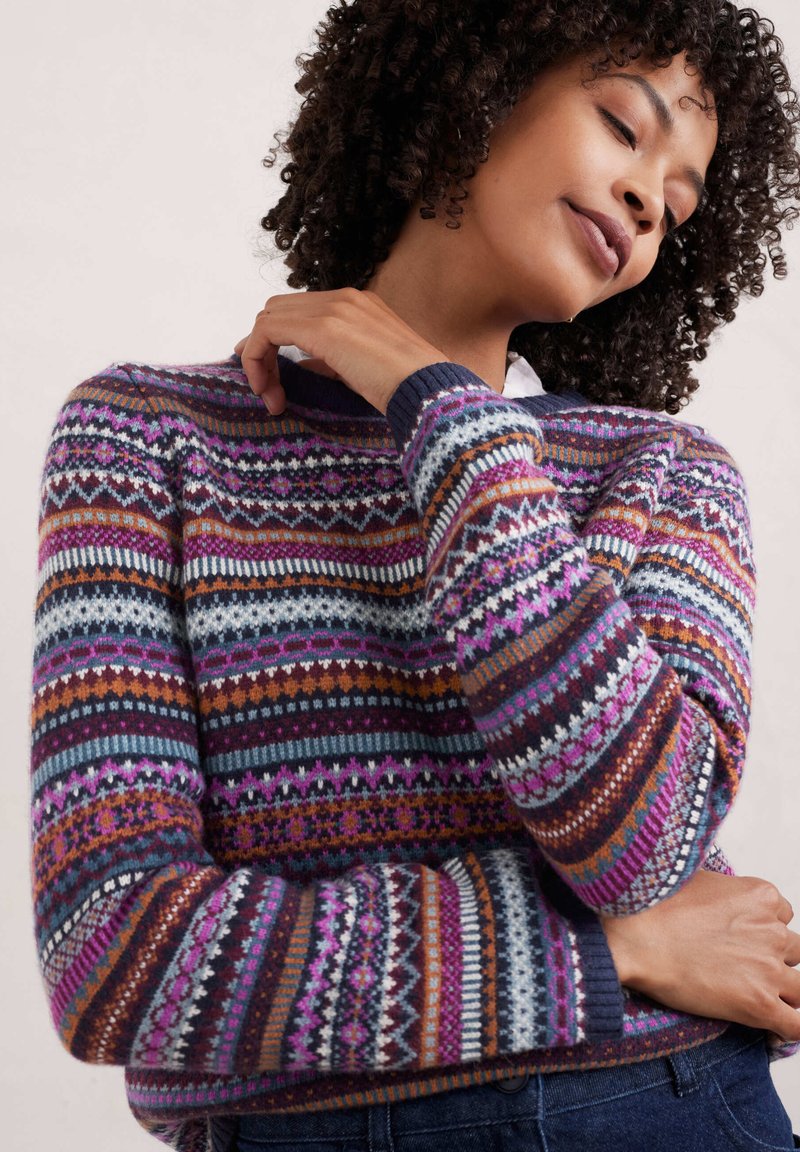 Seasalt Cornwall PERCELLA - Svetr - purple star jasmine wild orchid mix