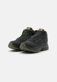 Salomon OUTWAY MID WATERPROOF UNISEX - Zapatillas de senderismo - phantom/black/safety yellow