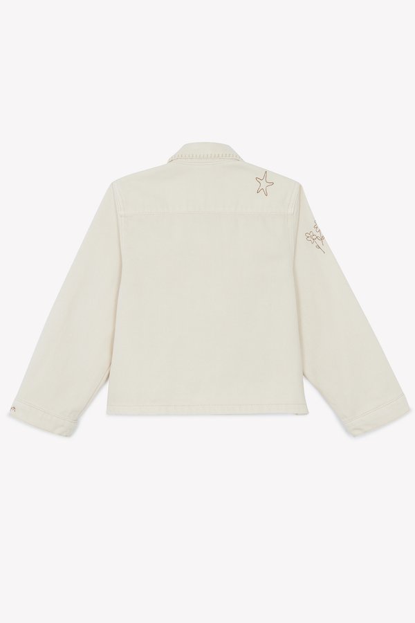 VESTE ELFE - Denim jacket - ecru bonton3