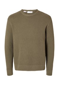 SLHHENNY RELAXED CREW NECK - Pullover - kalamata