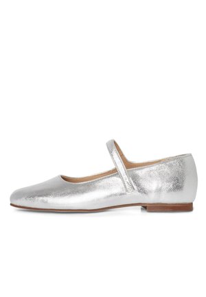 PASS - Ballerina's met enkelbandjes - silver glitter