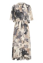 InWear ELITA WRAP - Nappali ruha - graffiti wall grey/foltos szürke