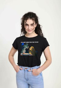 Henry Tiger LADY & THE TRAMP LADY TRAMP MEME - T-shirt z nadrukiem