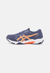 Unselected, indigo fog/nova orange