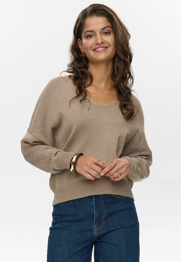 Strickpullover - taupe gray