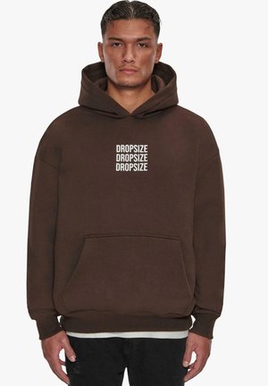 HEAVY TRIPLE LOGO  - Kapuzenpullover - chocolate brown