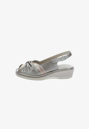Grünland, GRUNLAND - SANDALI DONNA - Sandali con zeppa - tortora