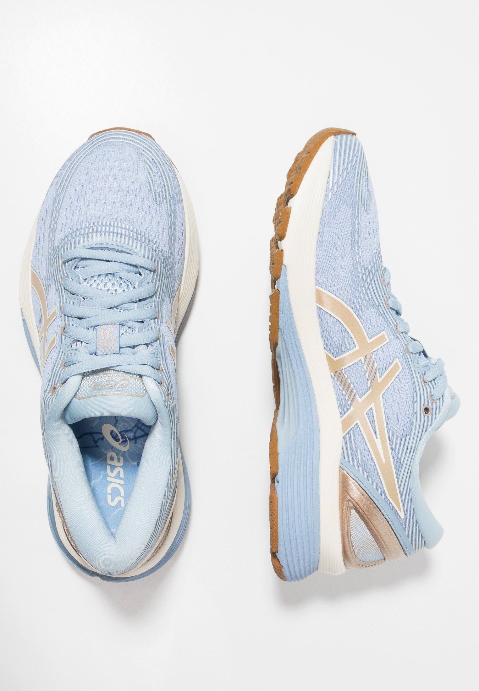 GEL NIMBUS 21 - Zapatillas de running neutras - mist/frosted almond GEL NIMBUS 21 - Zapatillas de running neutras - mist/frosted almond