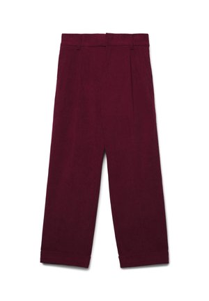 LUNGO - Pantaloni - bordeaux chiaro