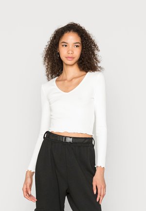 ONLODA V NECK - Topper langermet - cloud dancer