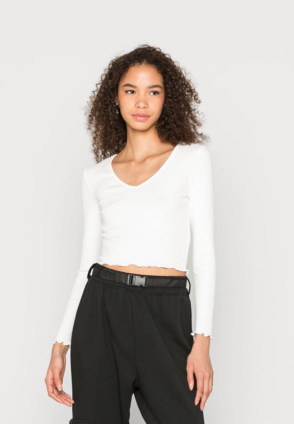 ONLODA V NECK - Long sleeved top - cloud dancer
