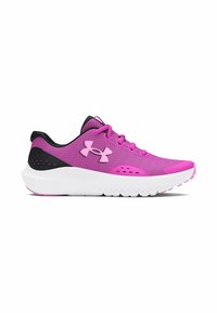 Under Armour VISUAL CUSHIONING UA GGS SURGE 4 - Väglöparskor - vivid magenta