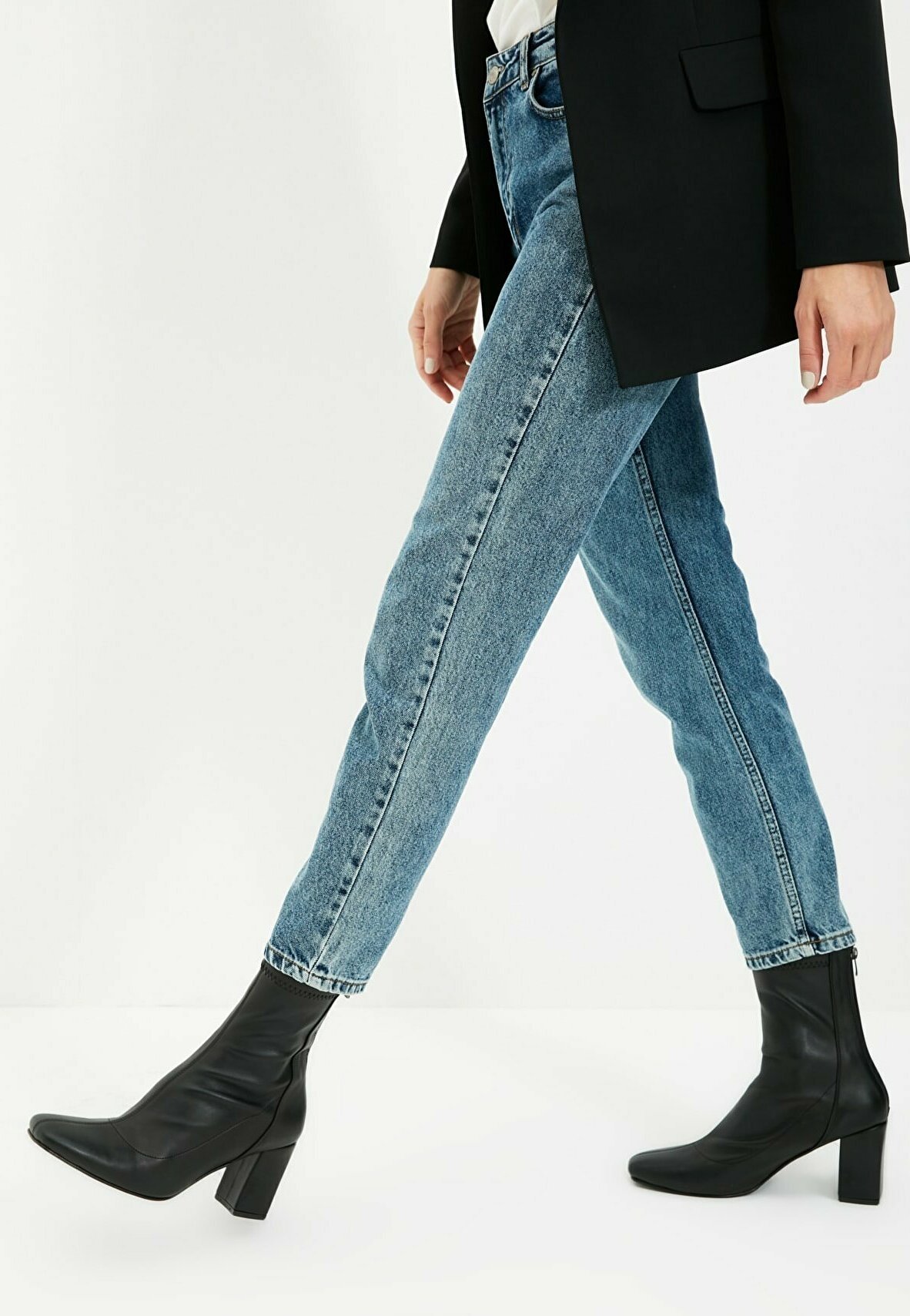 Trendyol Enkellaarsjes met hoge hak - black/zwart - Zalando.be