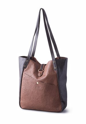 HARTSOP - Handbag - tan and brown