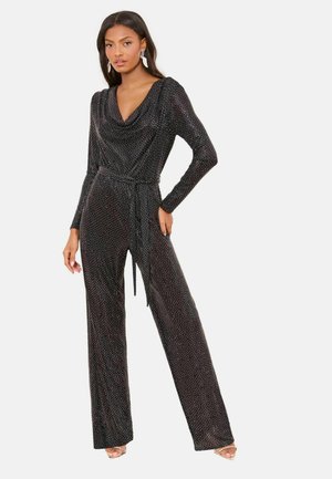 PETITE FIT - COWL NECK LONG SLEEVE - Overal - black