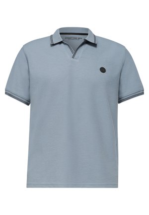Street One MEN, SHORT-SLEEVE POLO SHIRT WITH STRUCTURE - Polo - lake blue