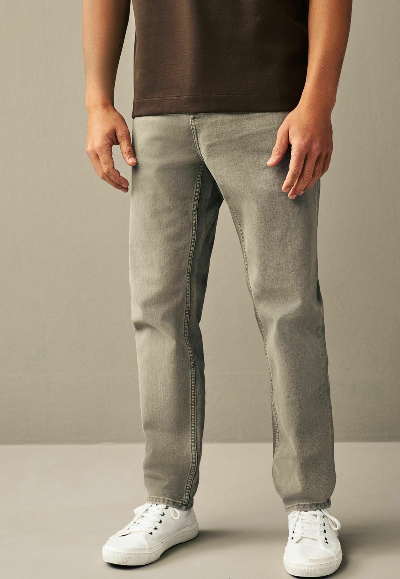 Next REGULAR FIT OVERDYED - Jean droit - mushroom