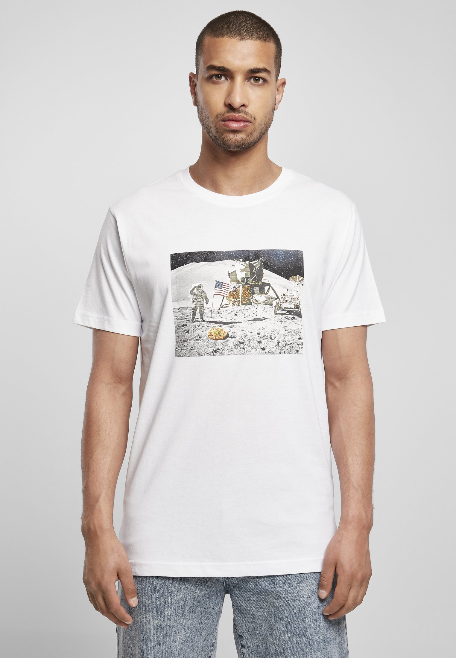 Mister Tee Print T-shirt - white 