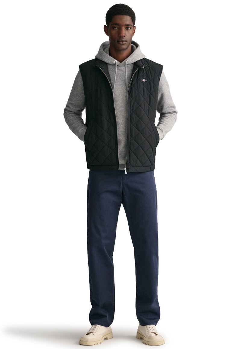 GANT QUILTED WINDCHEATER VEST Waistcoat black Zalando