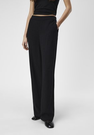 JSANNE ALINE WIDE NOOS - Pantalon classique - black