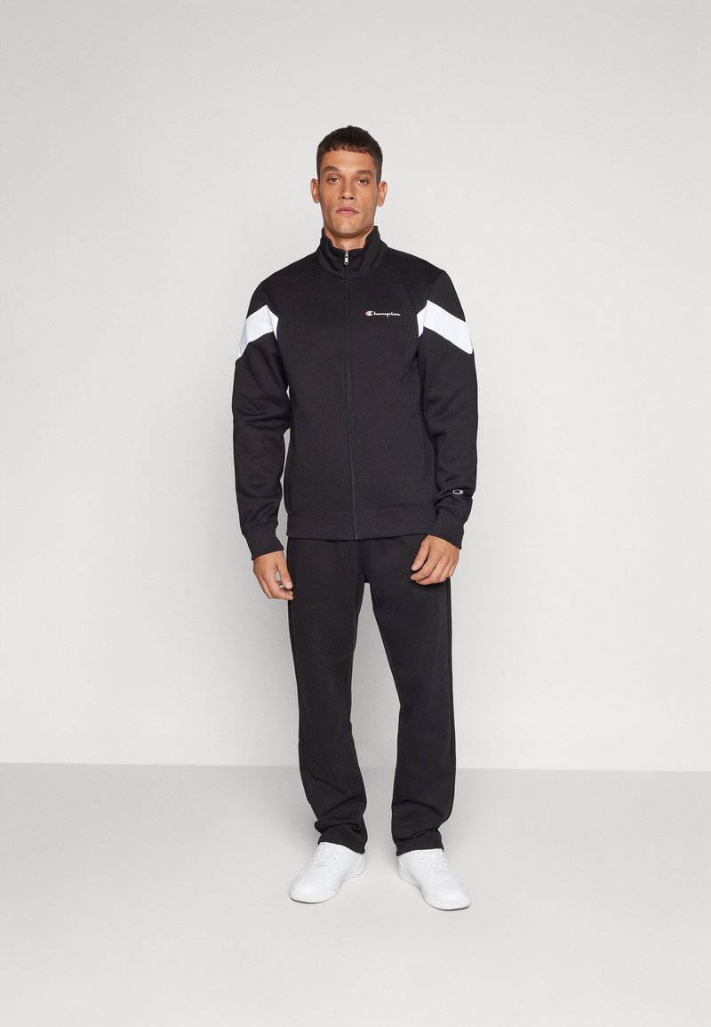 Champion ICONS FULL ZIP SWEATSUIT COLORBLOCK SET - Tuta - black