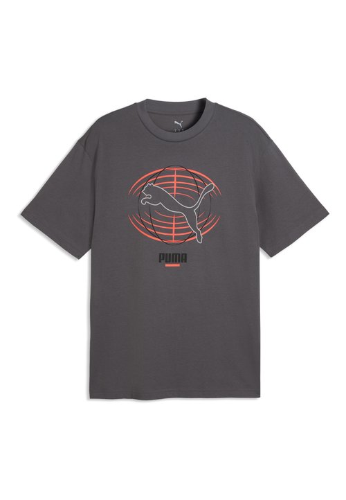 PUMA PUMATECH RELAXED GRAPHIC T-SHIRT - Print T-shirt - moody gray — photo 4