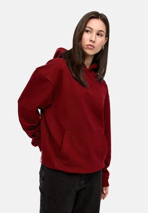 Hoodie - red washed