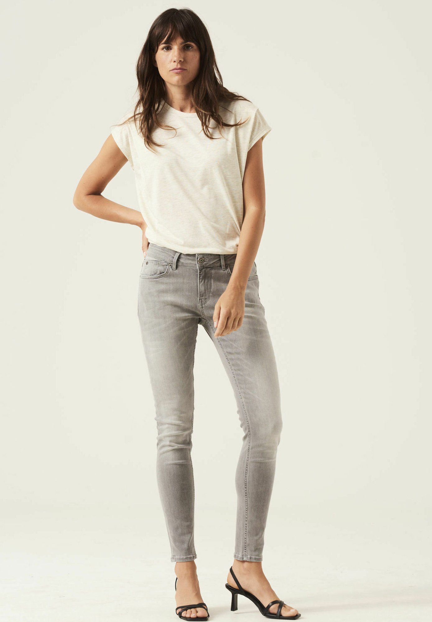 Garcia RACHELLE - Slim fit jeans - medium used/grey - Zalando.de