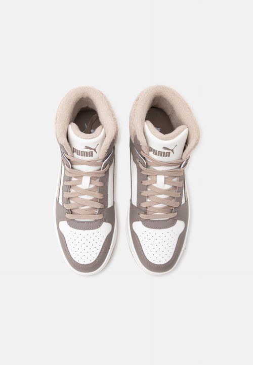 PUMA REBOUND SLAM MID COZY JR UNISEX - High-top trainers - mouse gray/birch/warm white — foto 4