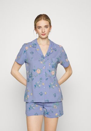 LASCANA SHORTY GEKNÖPFT SET - Pyjama - lavendel
