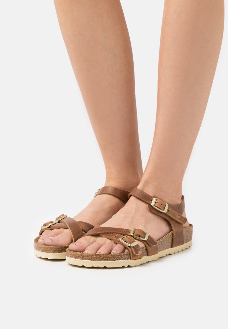Birkenstock KUMBA NARROW - Riemensandalette - cognac
