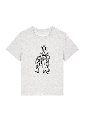 watapparel, COWGIRL - T-shirt imprimé - cool heather grey