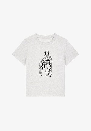 watapparel, COWGIRL - T-Shirt print - cool heather grey