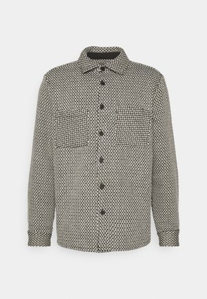 WAX LONDON WHITING OVERSHIRT - Veste légère - black/ecru