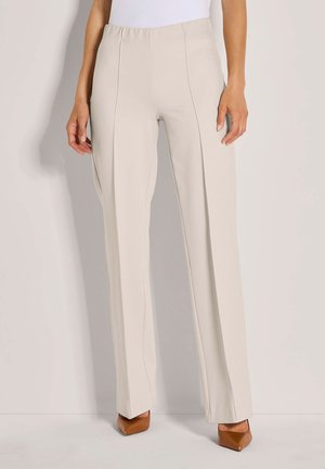 WEITE MIT BIESEN - Broek - pearl white