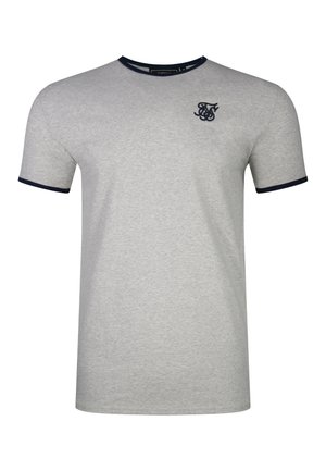 SIKSILK, RINGER  - T-shirts print - grey marl,navy