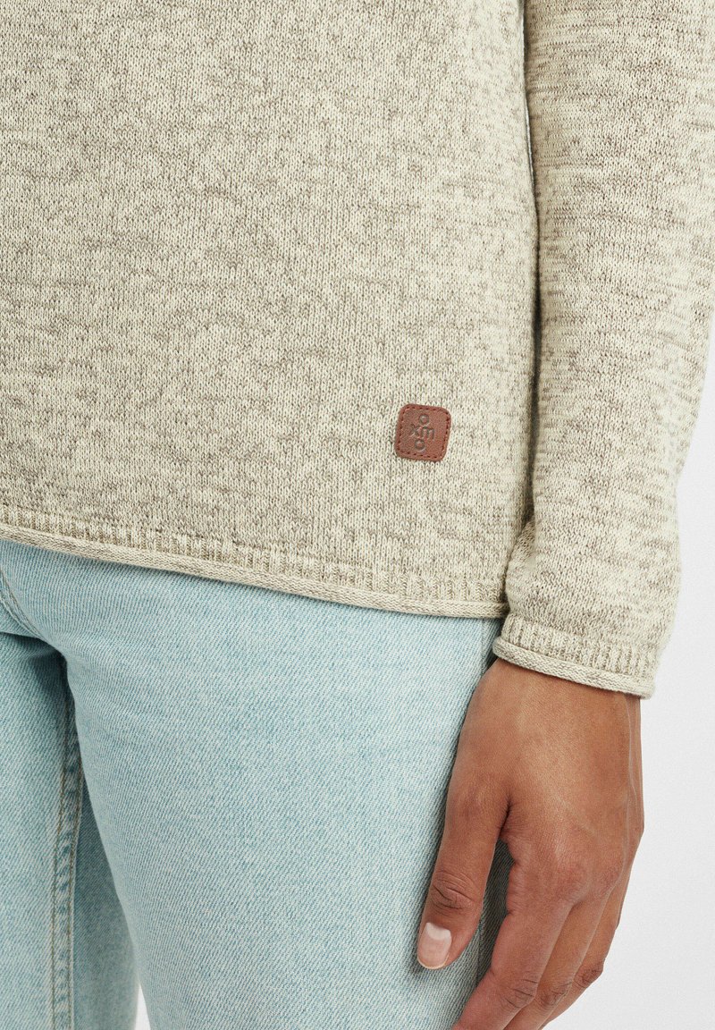 Damen Strickjacken | Oxmo OXDANIELA Strickpullover bone white/beige-meliert - QX88239 Damen Strickjacken | Oxmo OXDANIELA Strickpullover bone white/beige-meliert - QX88239