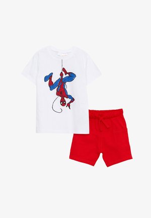 CREW NECK SPIDERMAN - Šortky - white